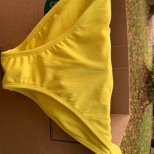 Bright yellow new Bikini bottoms size XL
